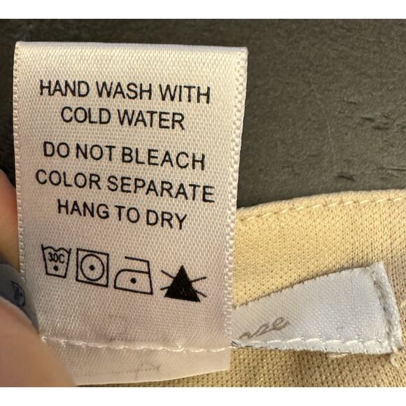 Charlotte Russe Sheer Cream Lace Trim Pearl Buttons Blouse - Sz M - Picture 12 of 12